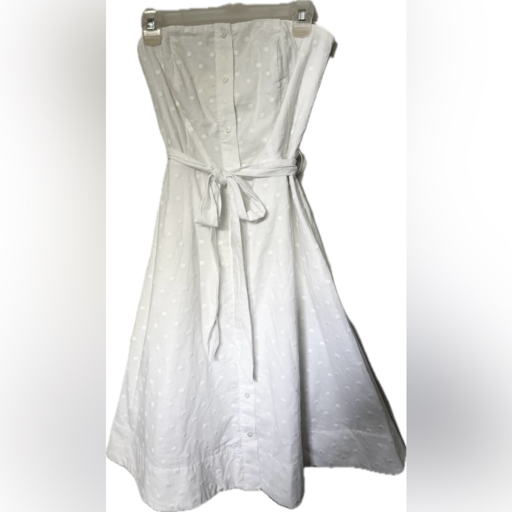 White Strapless Sundress for Weddings